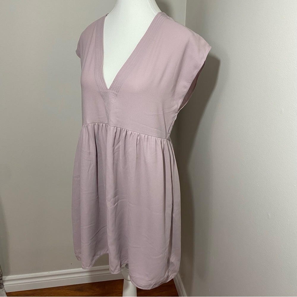 Wilfred Aritzia Lavender V-Neck Tunic Dress Small - Picture 7 of 10